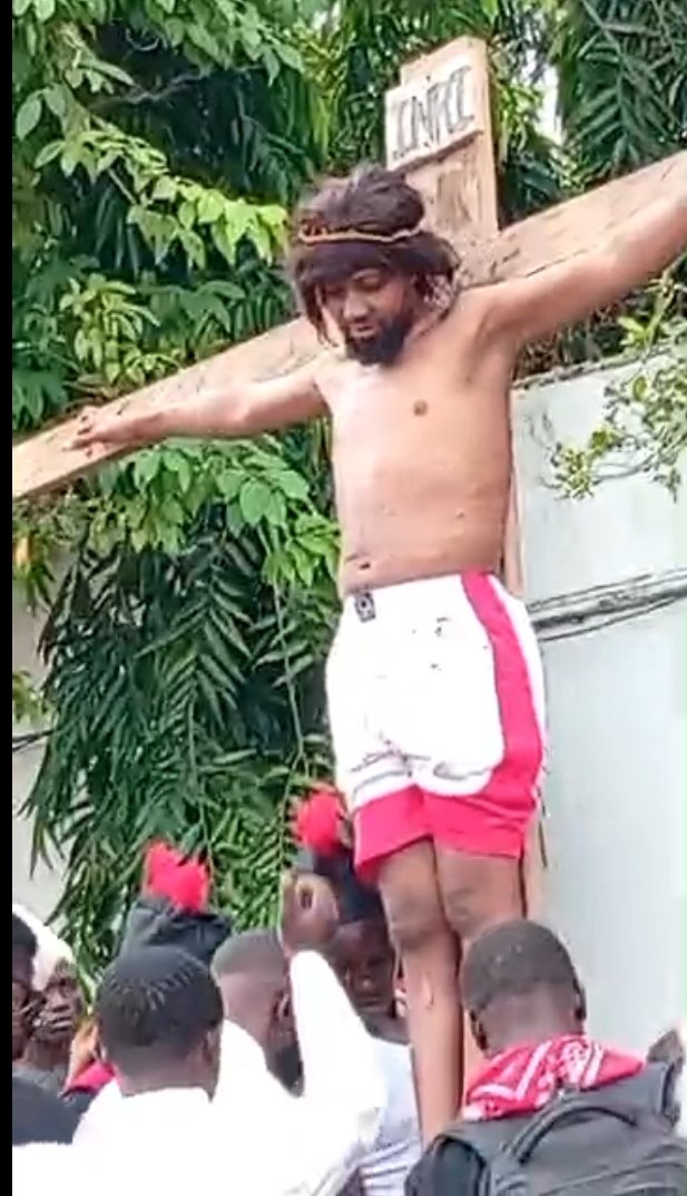 A scene from the Passion drama