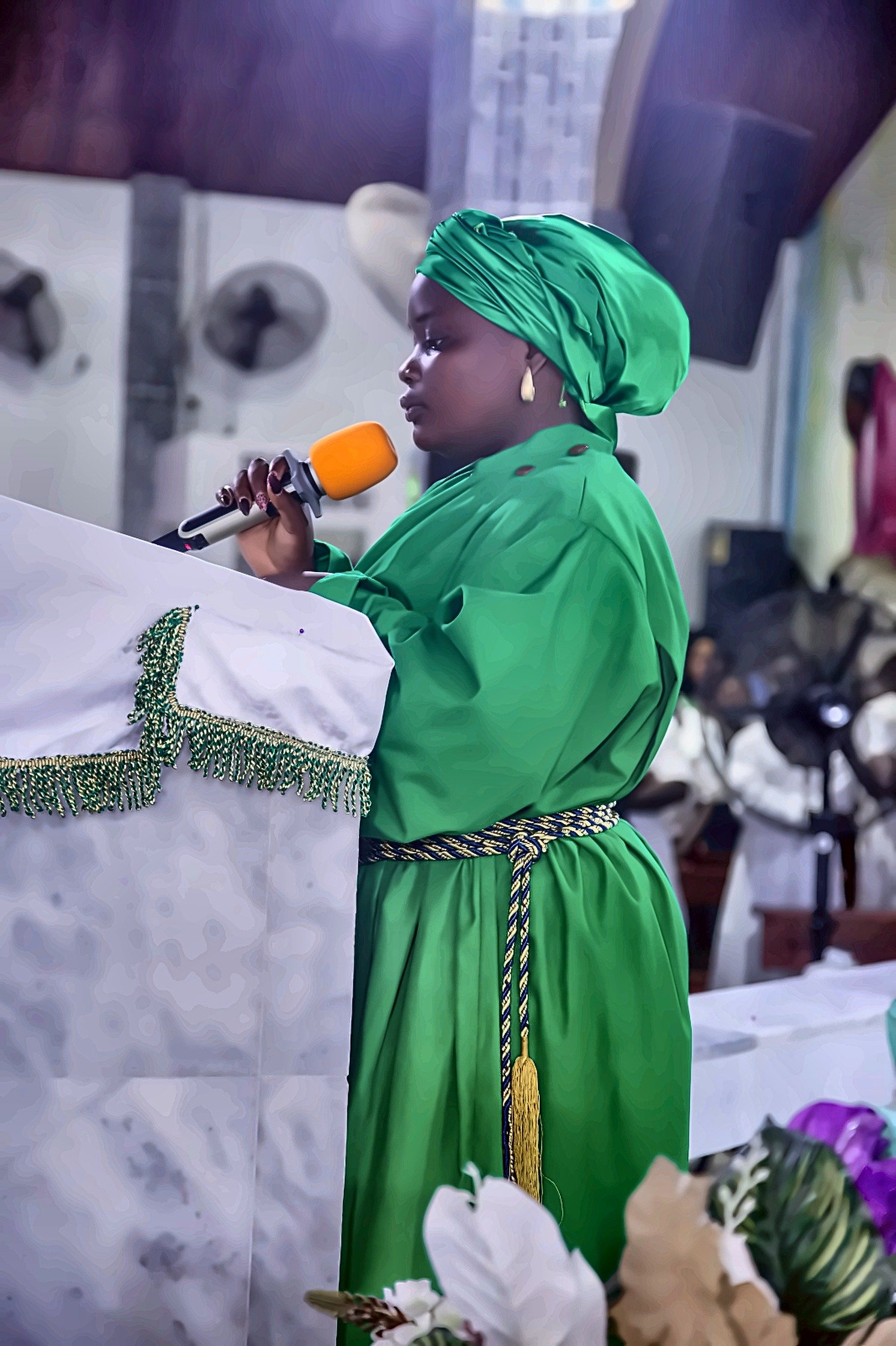 A lector proclaims one of the readings during Mass
