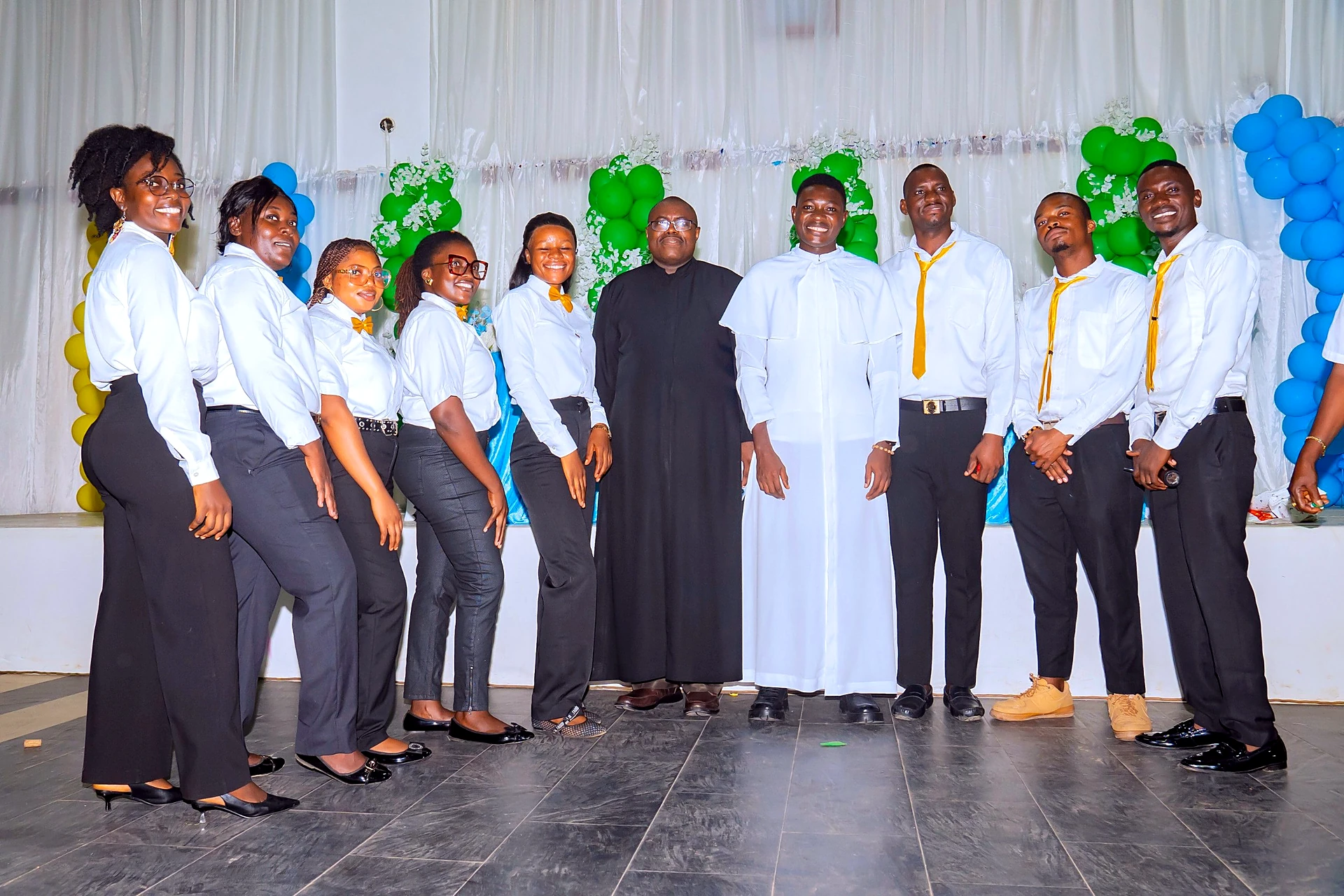 Fr. Mark Ameh Installed as Parish Priest of St. Joseph the Worker, Bonaberi It is all joy and smiles with the parish priests