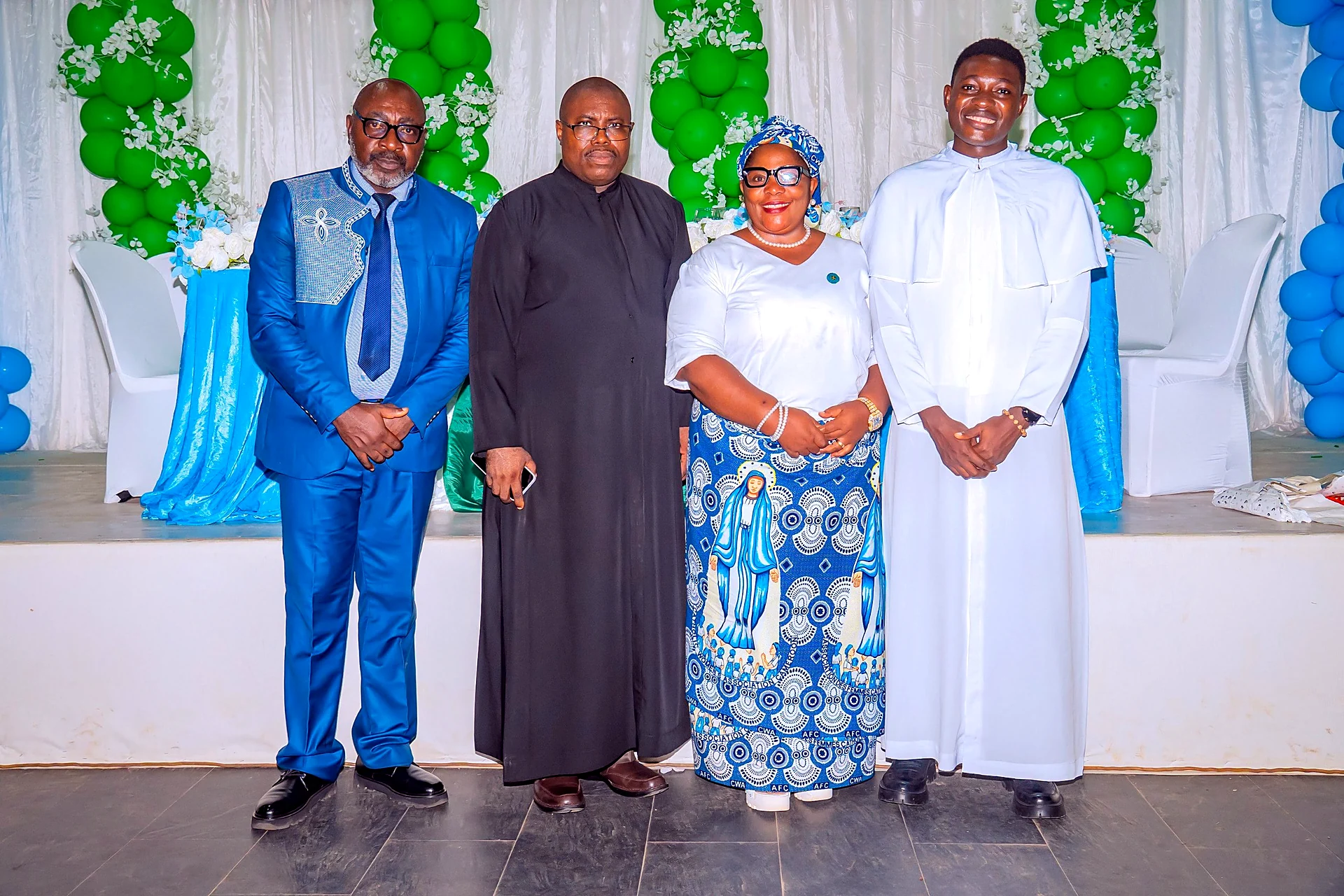 Fr. Mark Ameh Installed as Parish Priest of St. Joseph the Worker, Bonaberi The Chairman poses with the parish priests
