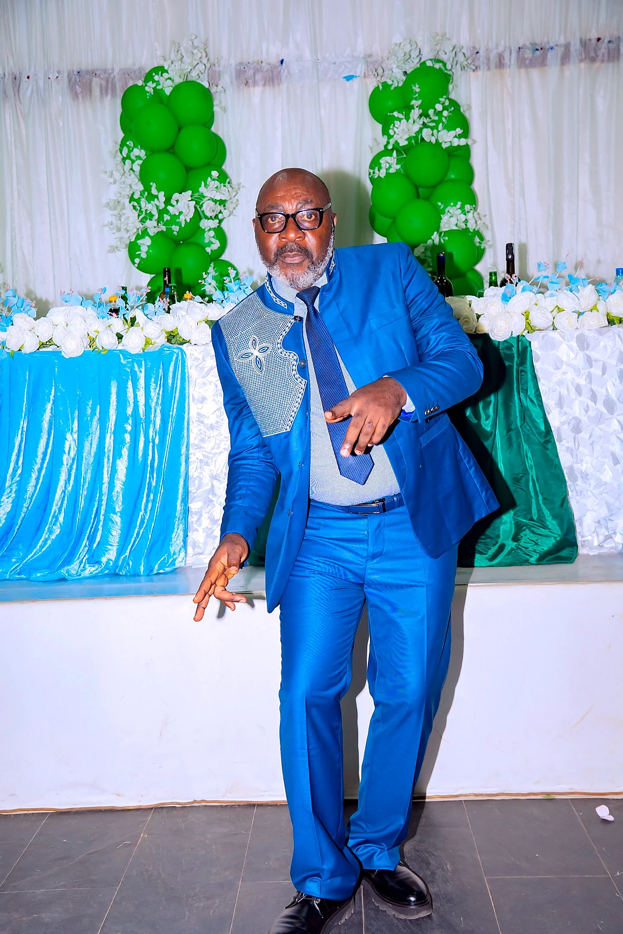 Fr. Mark Ameh Installed as Parish Priest of St. Joseph the Worker, Bonaberi The Vice Chairman of the PPC displays his dancing skills